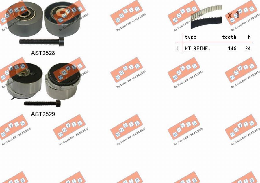 MOVIS ASTK1110 - Timing Belt Set car-mod.net
