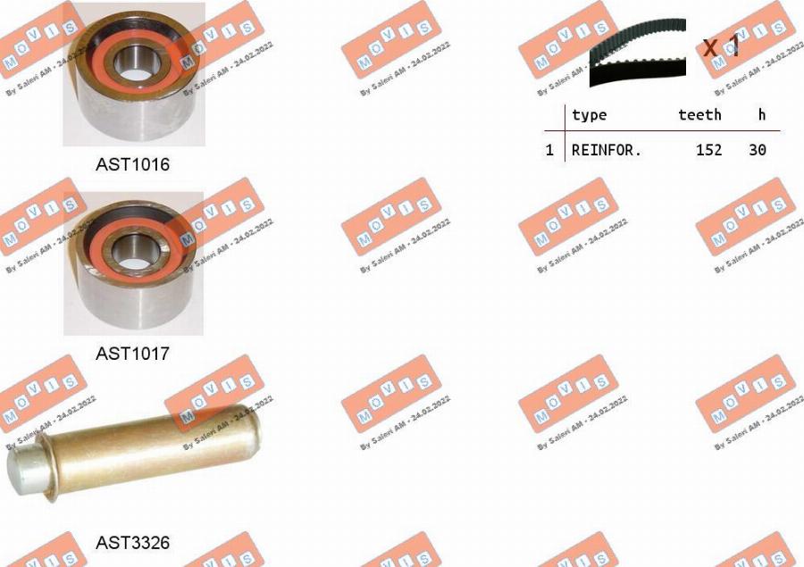 MOVIS ASTK1182 - Timing Belt Set car-mod.net