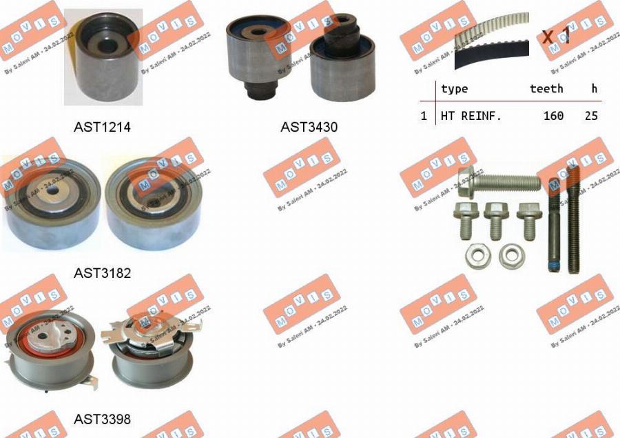 MOVIS ASTK1125 - Timing Belt Set car-mod.net
