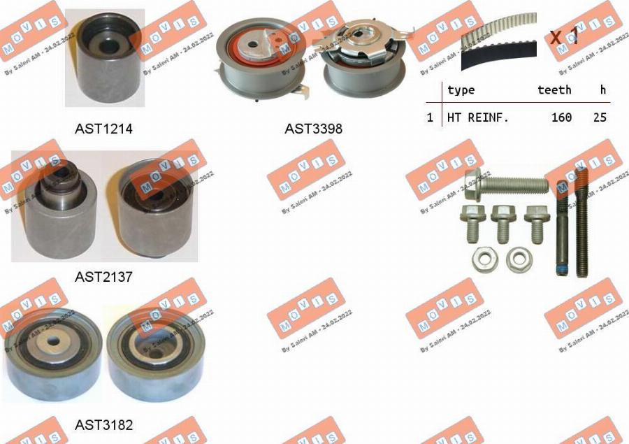 MOVIS ASTK1123 - Timing Belt Set car-mod.net