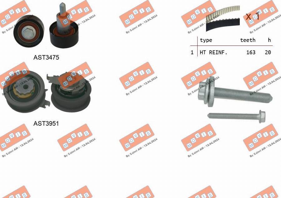 MOVIS ASTK1306 - Timing Belt Set car-mod.net