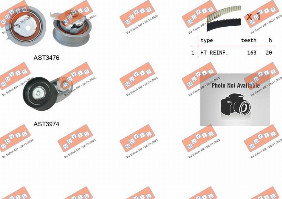 MOVIS ASTK1299 - Timing Belt Set car-mod.net