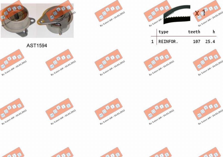 MOVIS ASTK1244 - Timing Belt Set car-mod.net