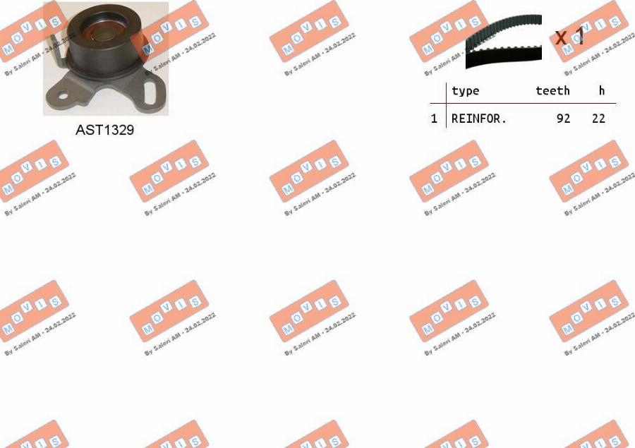 MOVIS ASTK1240 - Timing Belt Set car-mod.net