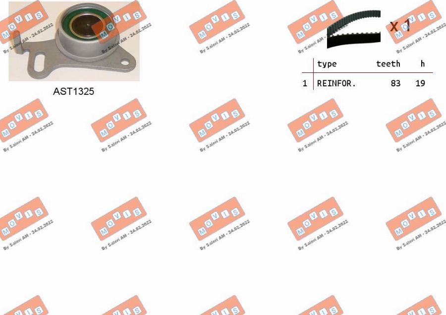 MOVIS ASTK1243 - Timing Belt Set car-mod.net