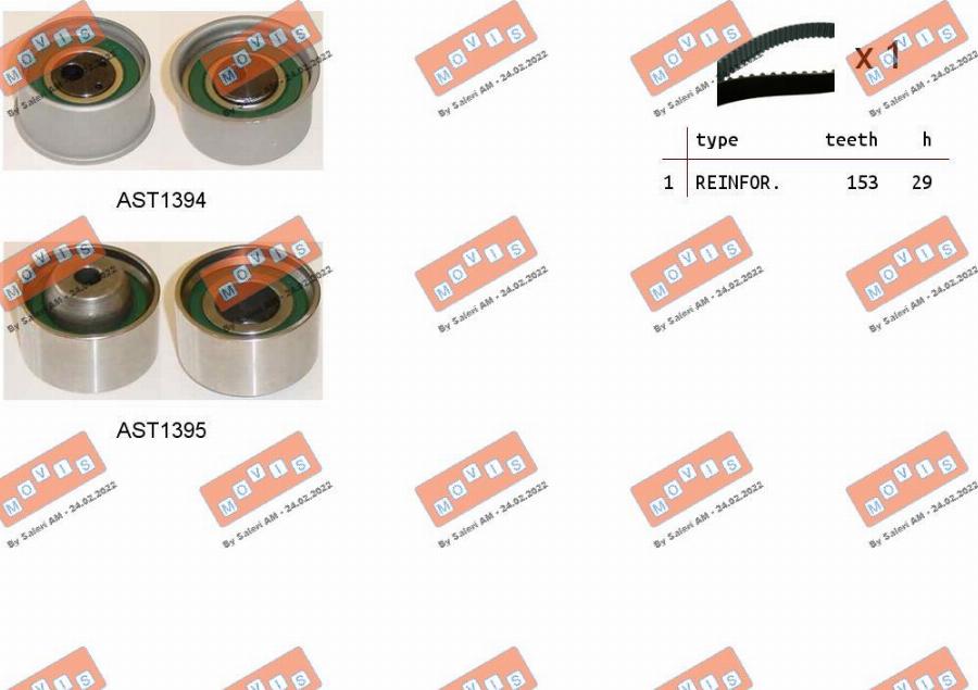 MOVIS ASTK1260 - Timing Belt Set car-mod.net