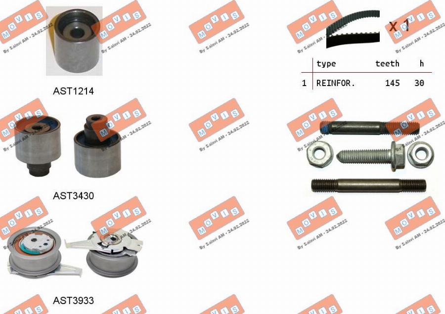 MOVIS ASTK1288 - Timing Belt Set car-mod.net