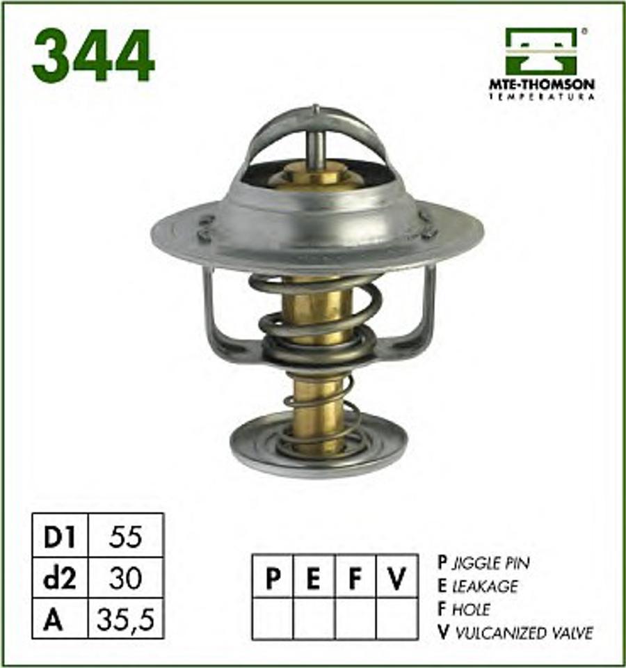 MTE-Thomson 344.83 - Coolant thermostat / housing car-mod.net