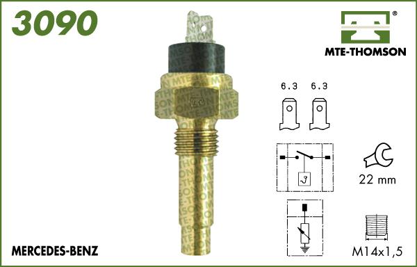 MTE-Thomson 3090 - Coolant temperature Sensor car-mod.net