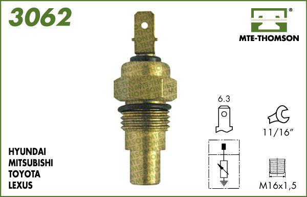 MTE-Thomson 3062 - Coolant temperature Sensor car-mod.net