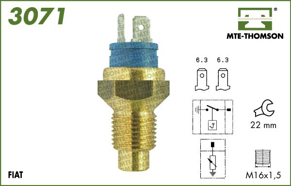MTE-Thomson 3071 - Coolant temperature Sensor car-mod.net