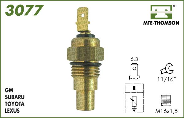 MTE-Thomson 3077 - Coolant temperature Sensor car-mod.net