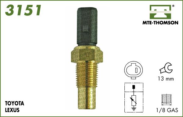 MTE-Thomson 3151 - Coolant temperature Sensor car-mod.net
