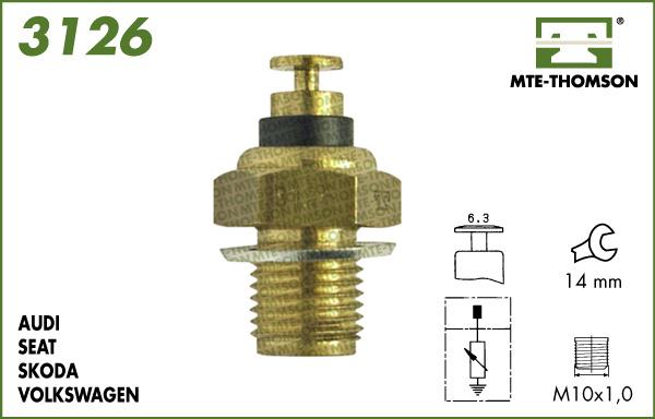 MTE-Thomson 3126 - Coolant temperature Sensor car-mod.net