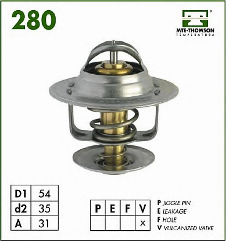 MTE-Thomson 280.87 - Coolant thermostat / housing car-mod.net
