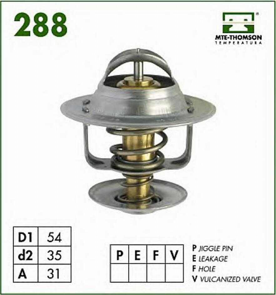MTE-Thomson 288.87 - Coolant thermostat / housing car-mod.net
