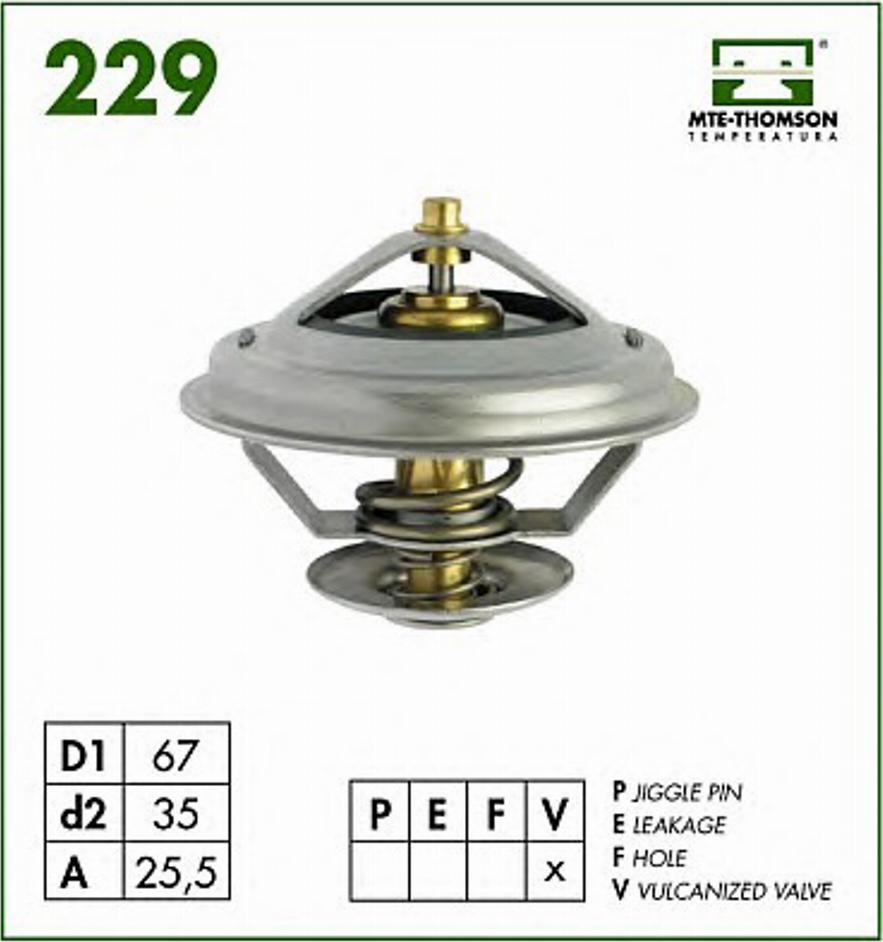 MTE-Thomson 229.87 - Coolant thermostat / housing car-mod.net