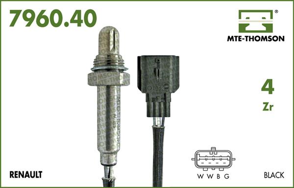 MTE-Thomson 7960.40.072 - Oxygen, Lambda Sensor car-mod.net