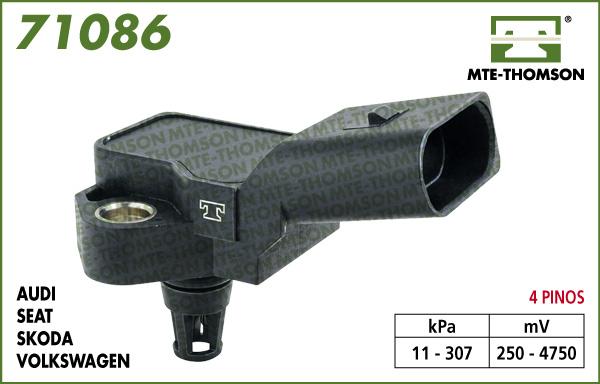 MTE-Thomson 71086 - Sensor, intake manifold pressure car-mod.net