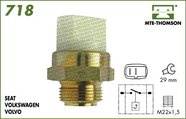 MTE-Thomson 718.95/90 - Temperature Switch, radiator / air conditioner fan car-mod.net
