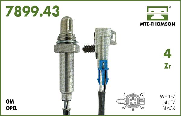 MTE-Thomson 7899.43.030 - Oxygen, Lambda Sensor car-mod.net