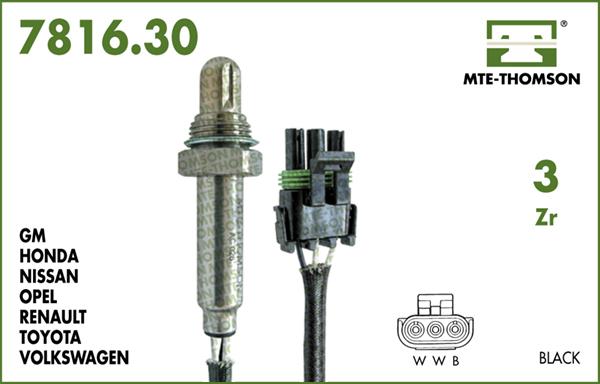 MTE-Thomson 7816.30.045 - Oxygen, Lambda Sensor car-mod.net