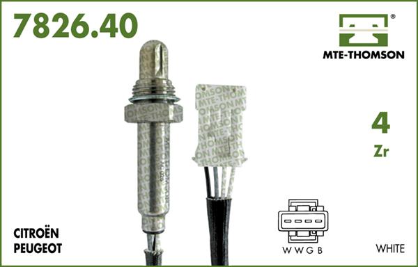 MTE-Thomson 7826.40.150 - Oxygen, Lambda Sensor car-mod.net