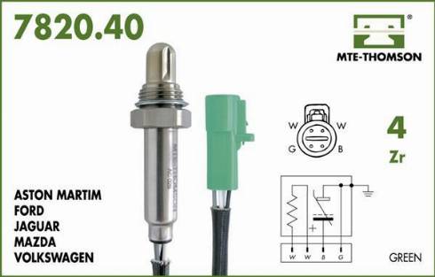 MTE-Thomson 7820.40.030 - Oxygen, Lambda Sensor car-mod.net