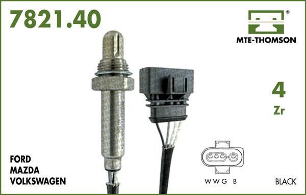 MTE-Thomson 7821.40.087 - Oxygen, Lambda Sensor car-mod.net