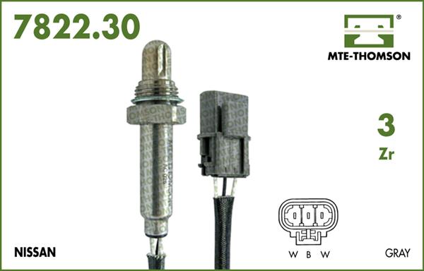 MTE-Thomson 7822.30.080 - Oxygen, Lambda Sensor car-mod.net