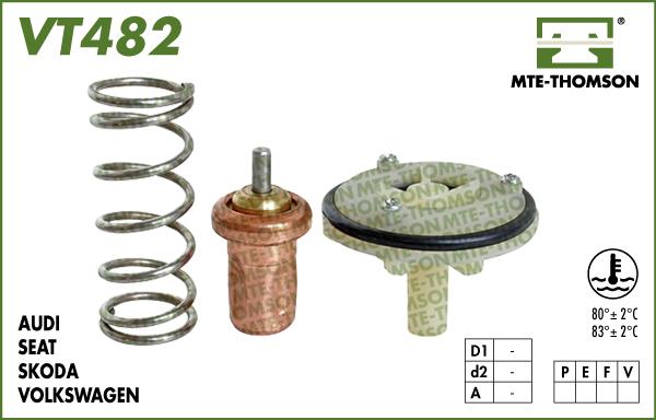 MTE-Thomson VT482.80 - Coolant thermostat / housing car-mod.net