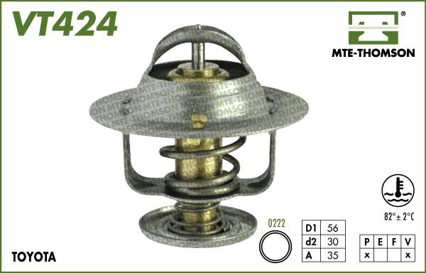 MTE-Thomson VT424.82 - Coolant thermostat / housing car-mod.net