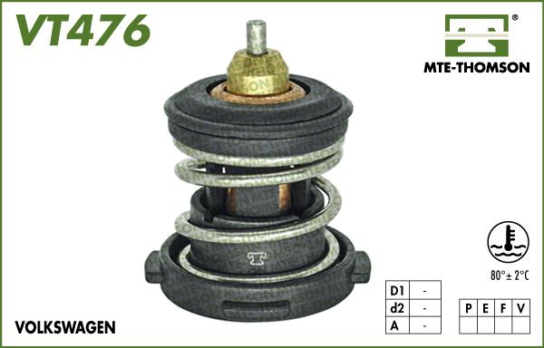 MTE-Thomson VT476.80 - Coolant thermostat / housing car-mod.net