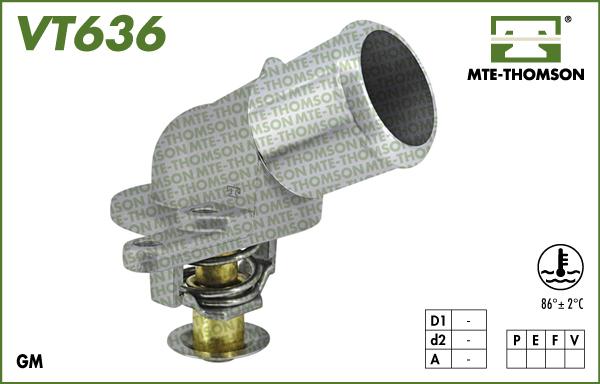 MTE-Thomson VT636.86 - Coolant thermostat / housing car-mod.net