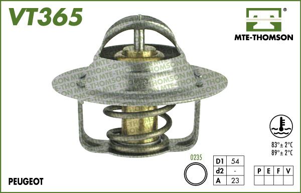 MTE-Thomson VT365.89 - Coolant thermostat / housing car-mod.net