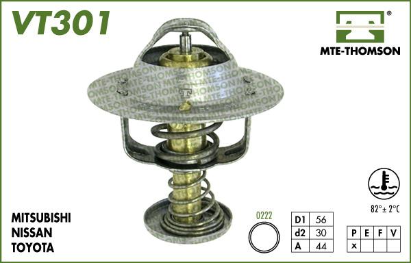 MTE-Thomson VT301.82 - Coolant thermostat / housing car-mod.net