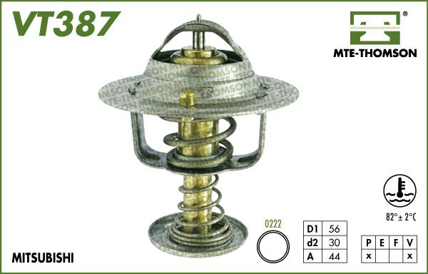 MTE-Thomson VT387.88 - Coolant thermostat / housing car-mod.net