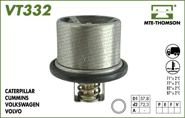 MTE-Thomson VT332.86 - Coolant thermostat / housing car-mod.net