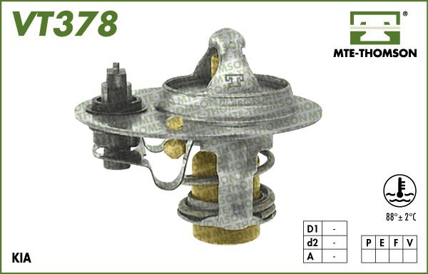 MTE-Thomson VT378.88 - Coolant thermostat / housing car-mod.net