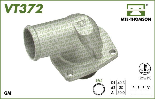 MTE-Thomson VT372.92 - Coolant thermostat / housing car-mod.net