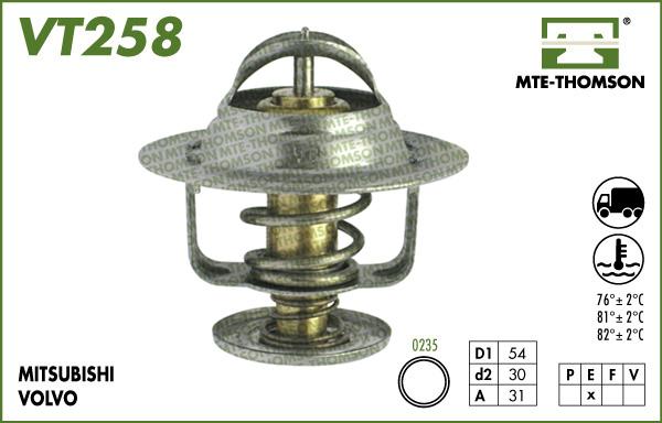 MTE-Thomson VT258.82 - Coolant thermostat / housing car-mod.net