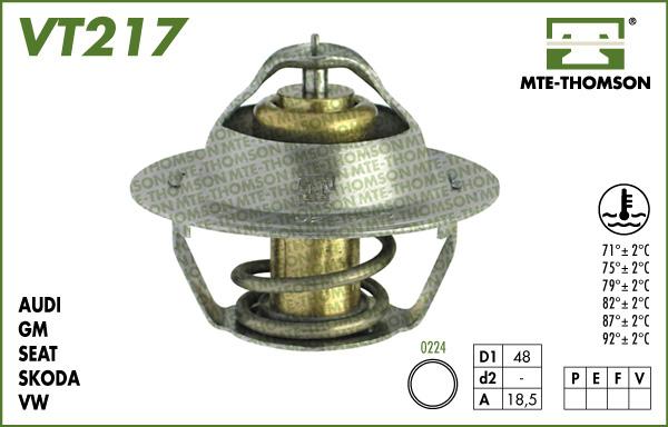 MTE-Thomson VT217.87 - Coolant thermostat / housing car-mod.net