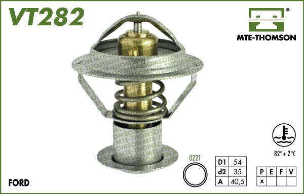 MTE-Thomson VT282.82 - Coolant thermostat / housing car-mod.net