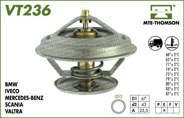 MTE-Thomson VT236.79 - Coolant thermostat / housing car-mod.net