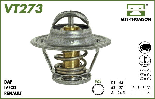 MTE-Thomson VT273.82 - Coolant thermostat / housing car-mod.net