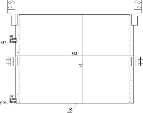 MTR 13054442 - Condenser, air conditioning car-mod.net