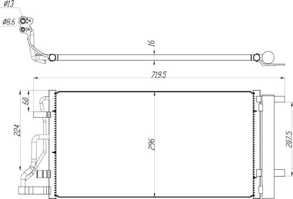 MTR 13054638 - Condenser, air conditioning car-mod.net