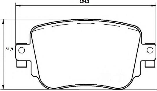 MTR MT6360 - Brake Pad Set, disc brake car-mod.net
