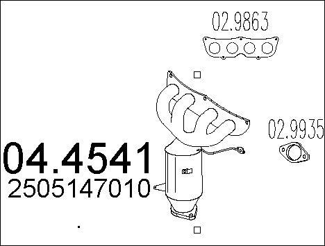 MTS 04.4541 - Catalytic Converter car-mod.net
