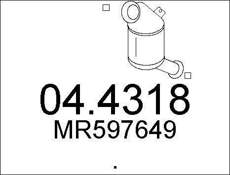 MTS 04.4318 - Catalytic Converter car-mod.net